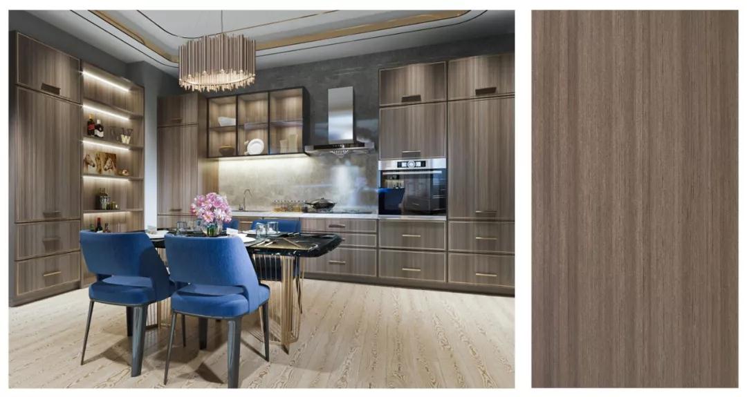 NG电子游戏免漆生态板银沙柚木